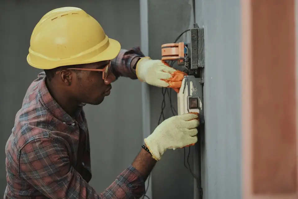 Electrician tools and wiring work