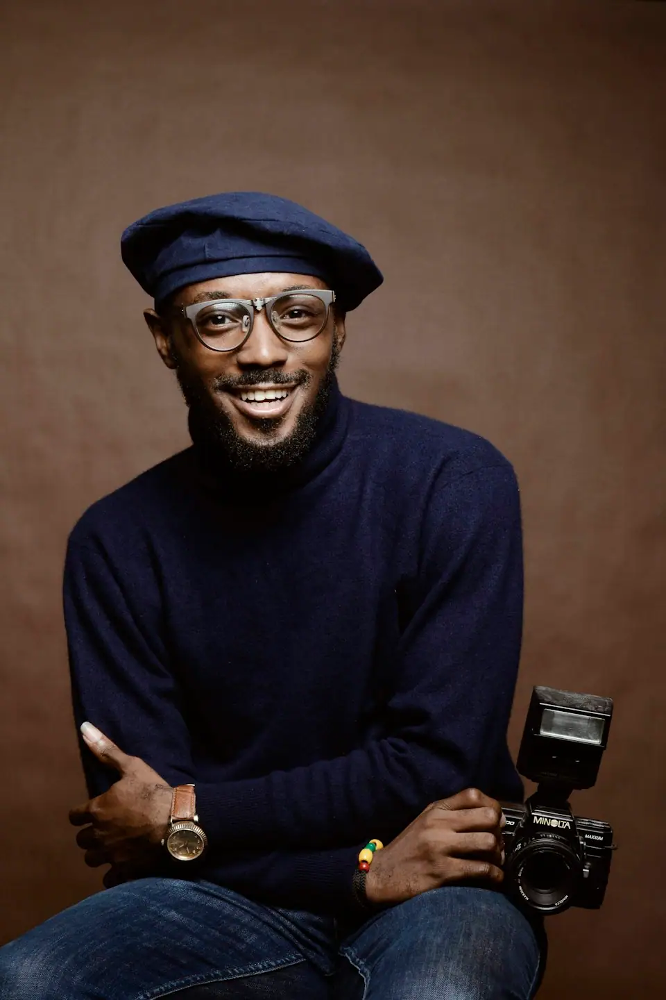 Portrait of a brown-skinned professional man