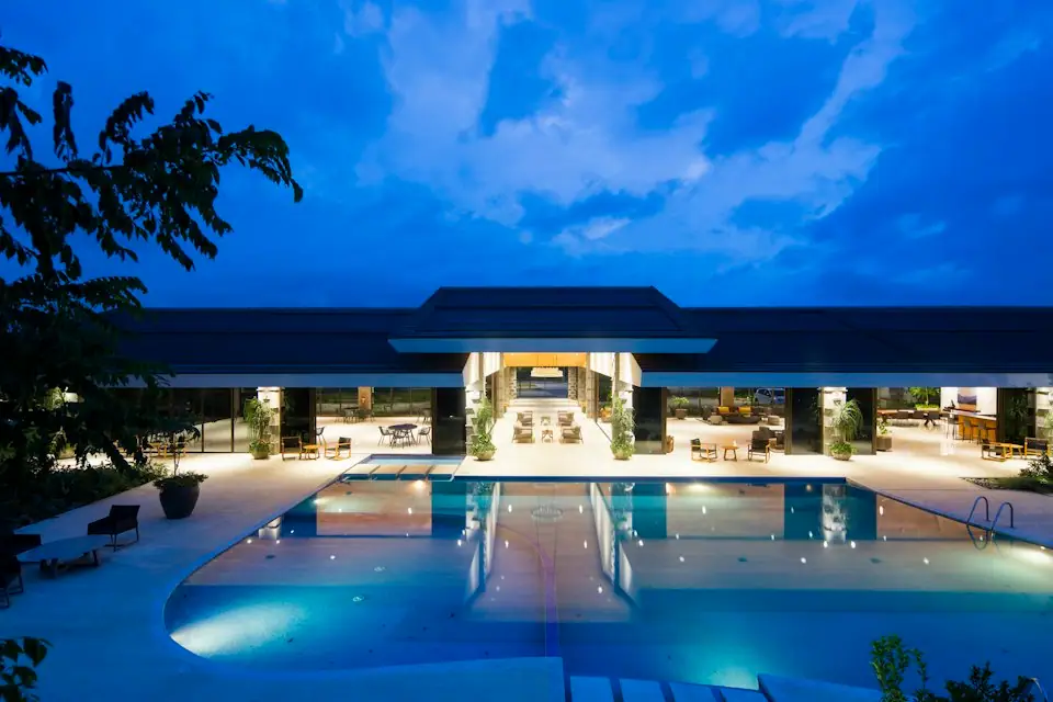 Hotel exterior setting for a hospitality CV