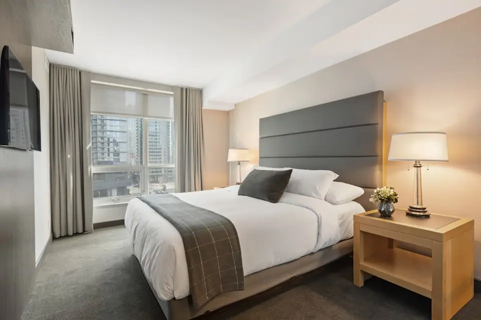 Hotel room ready for housekeeping standards