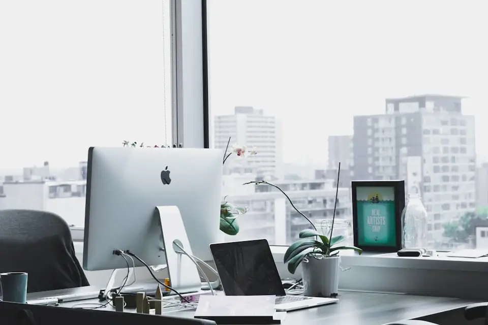Clean office desk for admin and finance CVs